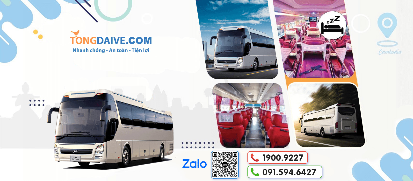 Đặt vé xe Mey Hong Express bus Siem Reap