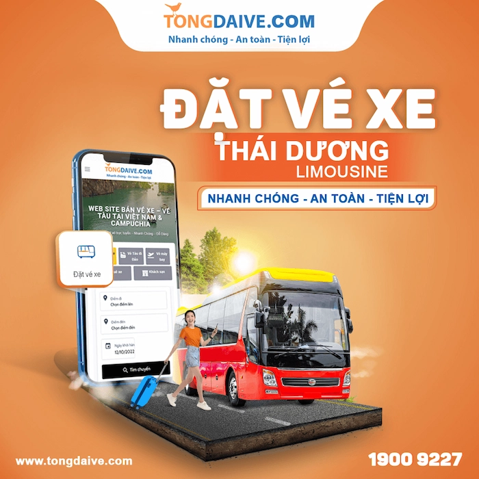 Đặt vé xe thái dương nhanh chóng an toàn tiện lợi