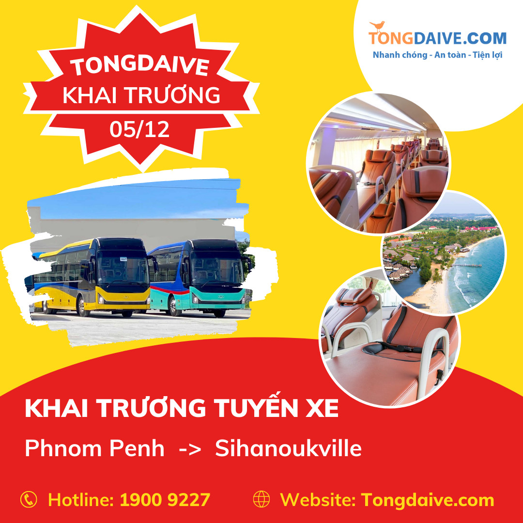 Tổng đài vé Xe Phnom Penh đi Sihanouk ville tết 2023