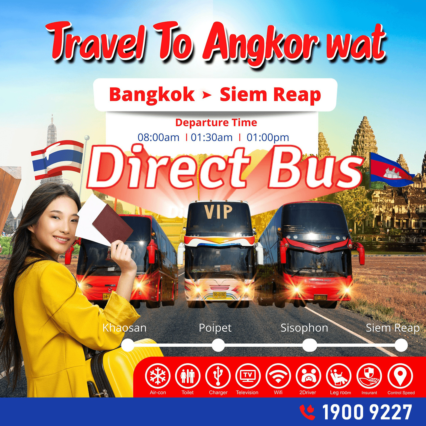 Xe từ Siem Reap đi Bangkok