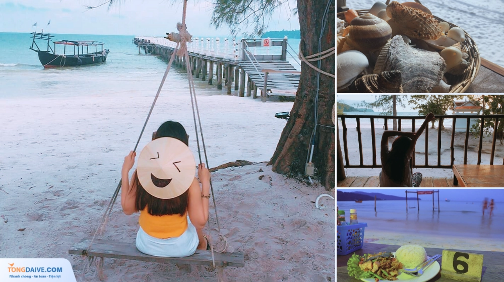 Dạo biển, lượm sò và ăn vặt tại Koh Rong Samloem