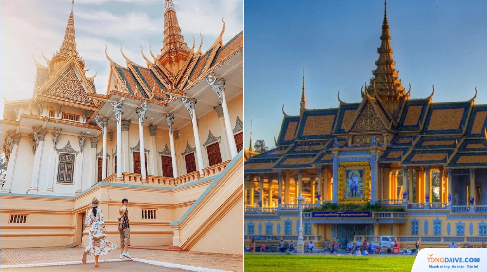 Cung điện hoàng gia Royal Palace của Cambodia