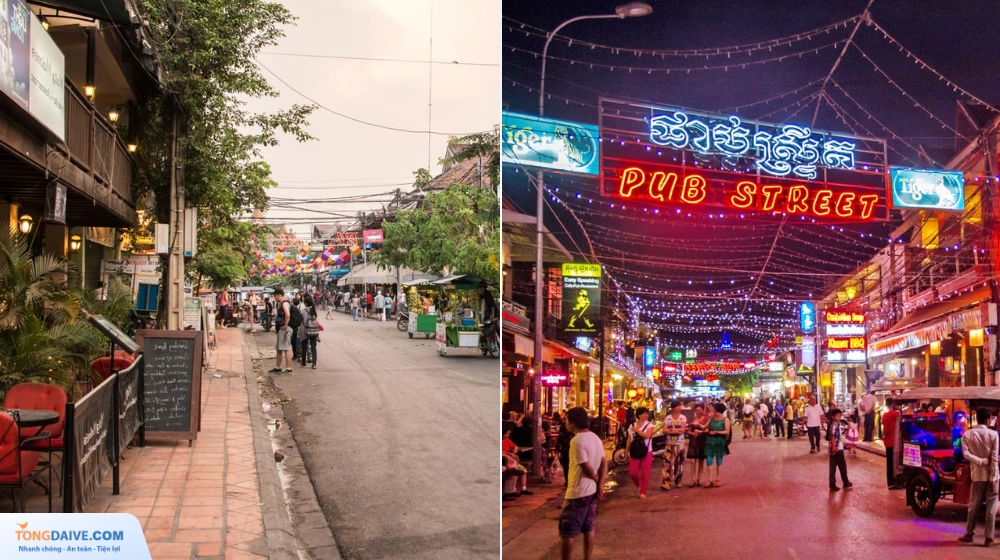 Khu phố tây Pub Street nhộn nhiệp