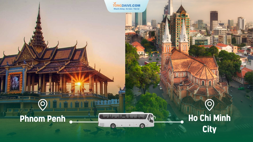 Xe khách từ Phnom Penh về TP Hồ Chí Minh